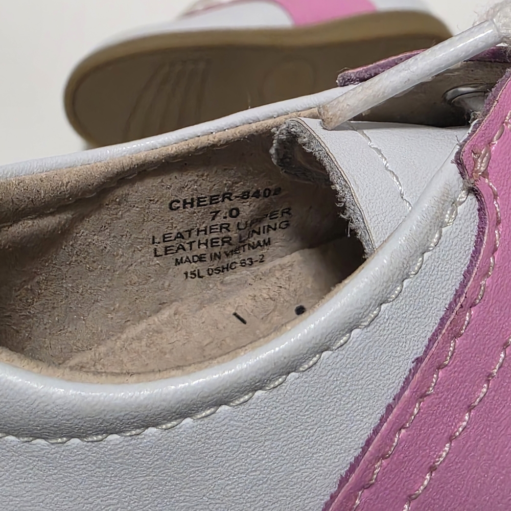 Footmates Kids Pink and White Walking Shoes Sz. 7 - Picture 6 of 6